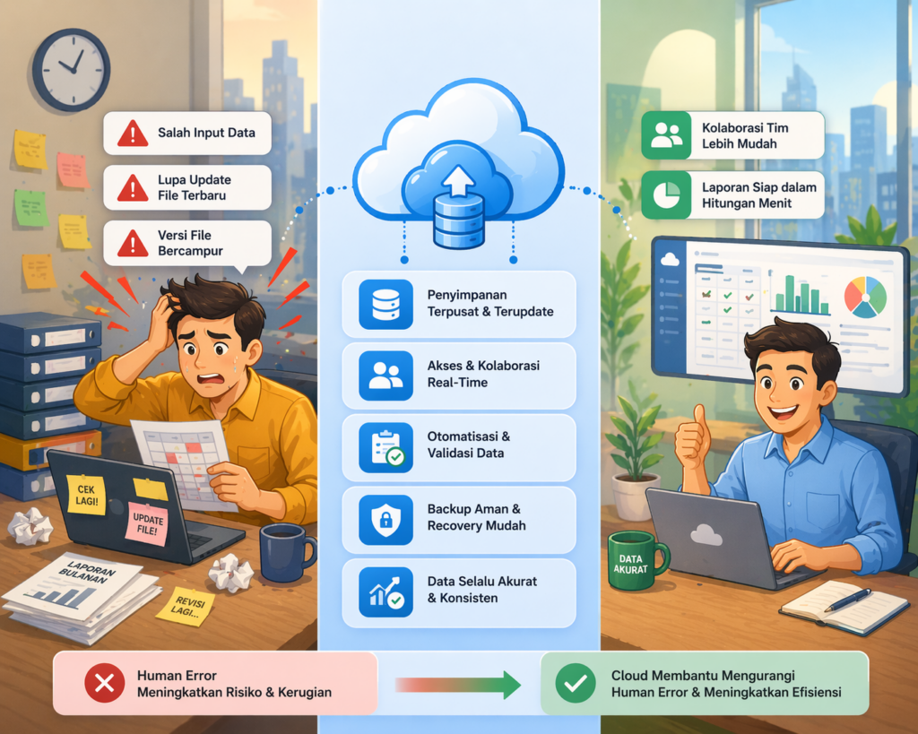 Cara Cloud Computing untuk Bisnis Membantu Mengurangi Human Error