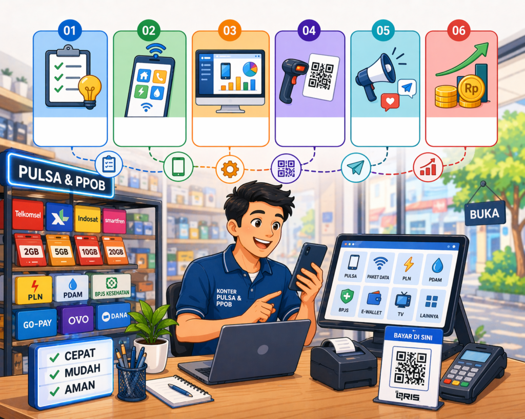 Langkah Menerapkan Inovasi Digital untuk Konter Pulsa dan PPOB