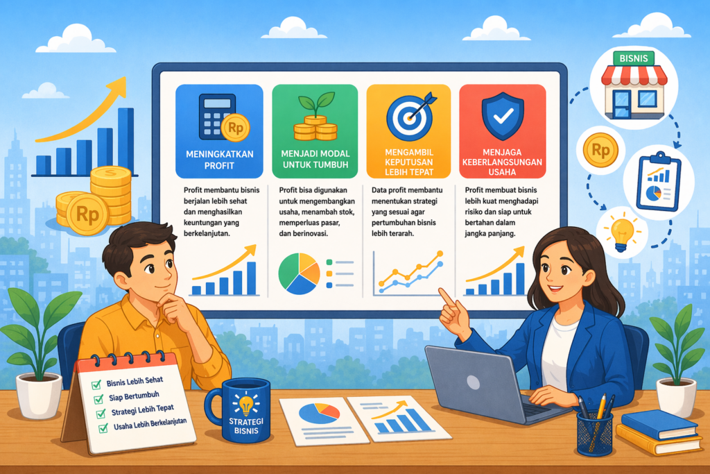 Manfaat Profit Bisnis untuk Menjaga Arah Pertumbuhan Usaha