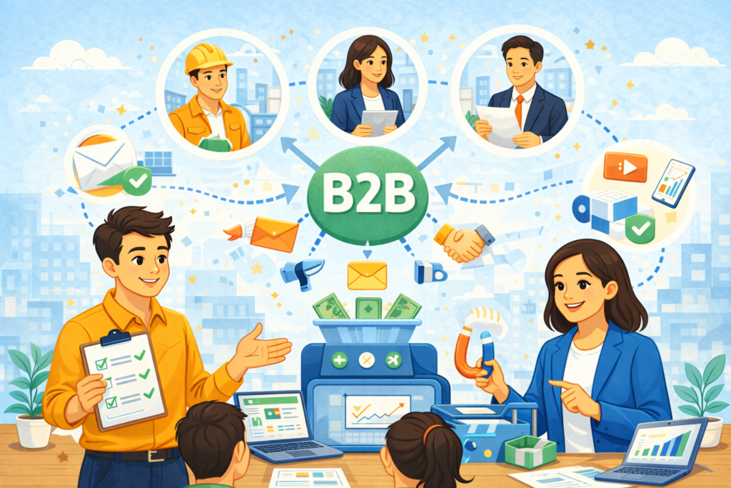 Manfaat pemasaran B2B untuk pengambil keputusan