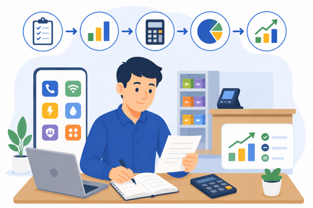 Langkah Menyusun Profit Bisnis untuk Konter Pulsa dan PPOB