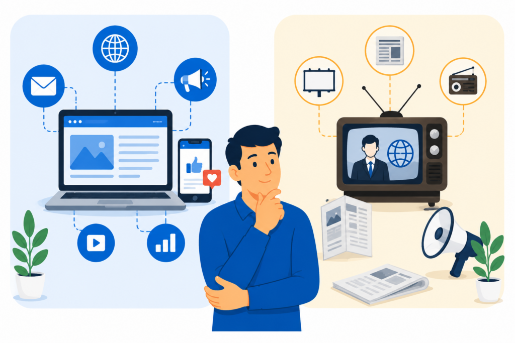 Perbedaan Digital Marketing dan Marketing Tradisional